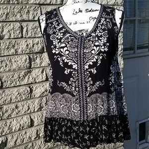 Bila Black & White Top